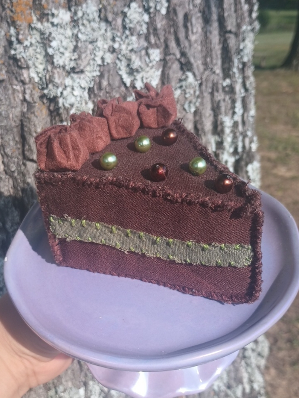 Handcrafted Chocolate Matcha Cake Slice